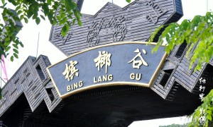 网友走近槟榔谷 体验独具韵味的原始黎苗民俗风情